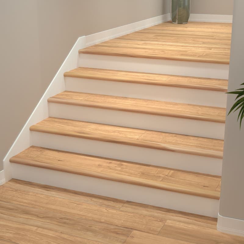 Summer Blonde Cali Vinyl Stair Nosing Overlap Classic