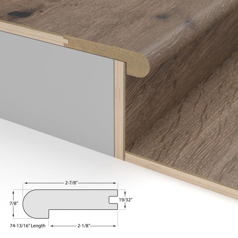 Carmel Valley Cali Hardwoods Stair Nosing Flush